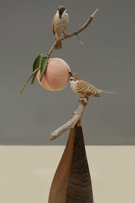 野鳥彫刻家 水上清一 | 一塊の木に命を吹き込む